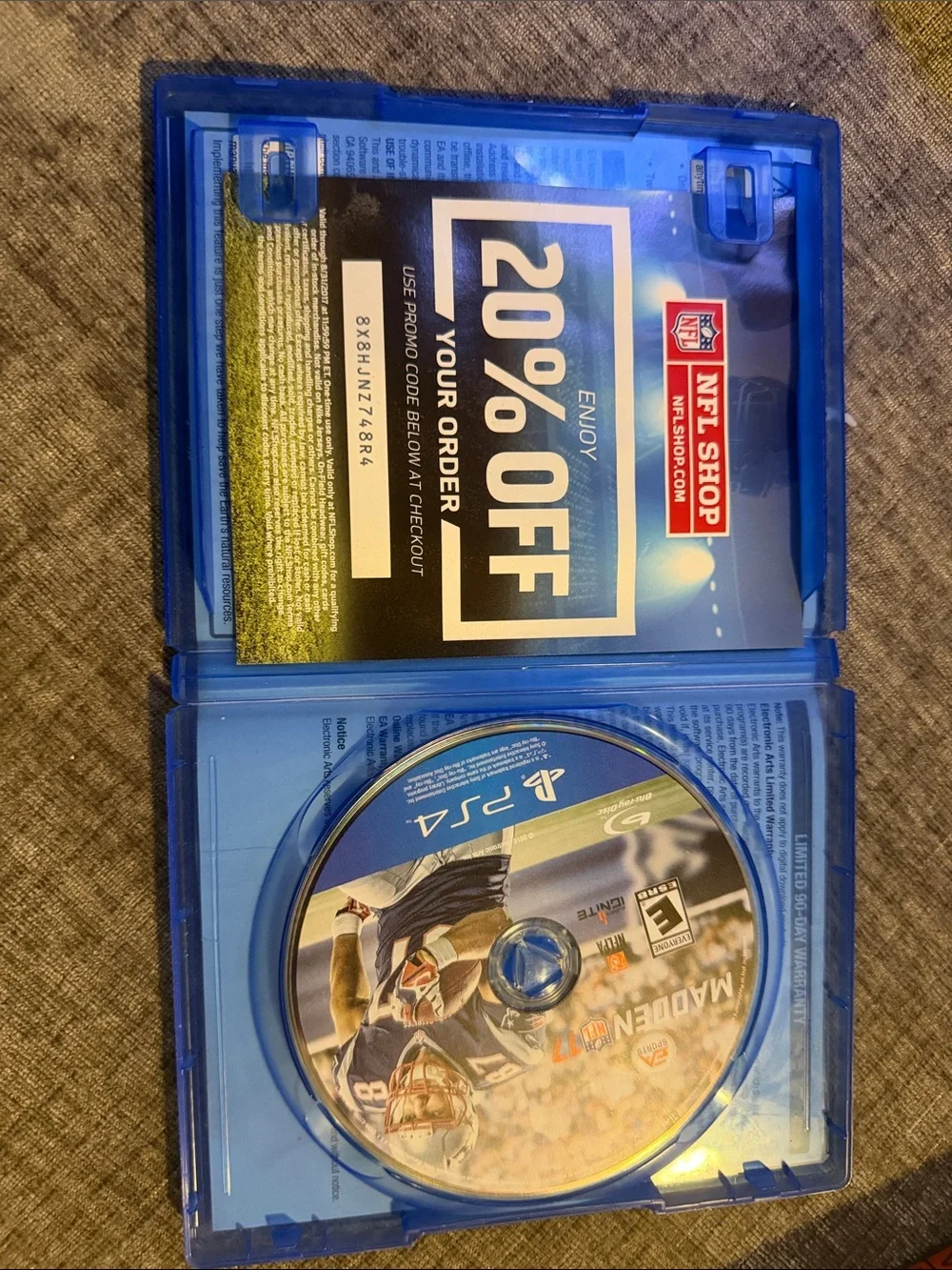 EA Sports Madden NFL 17 for PS4 - Blue‎ Case